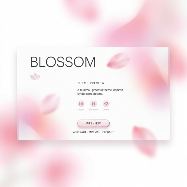 Blossom Minimal Theme