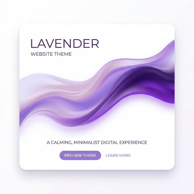 Lavender Minimal Theme