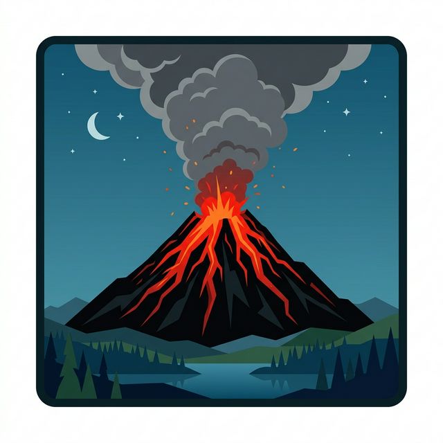 Natural Volcano Theme