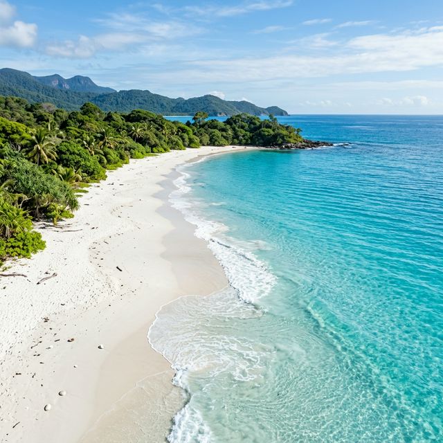 Untouched Beach Aerial