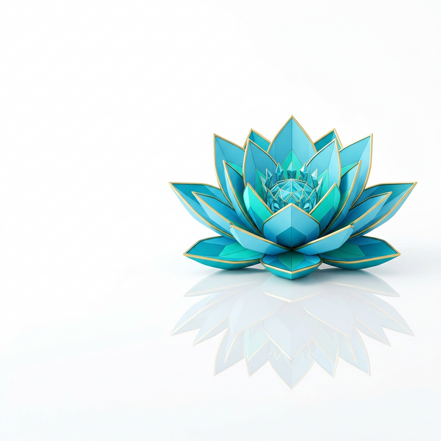 Minimalist Geometric Lotus