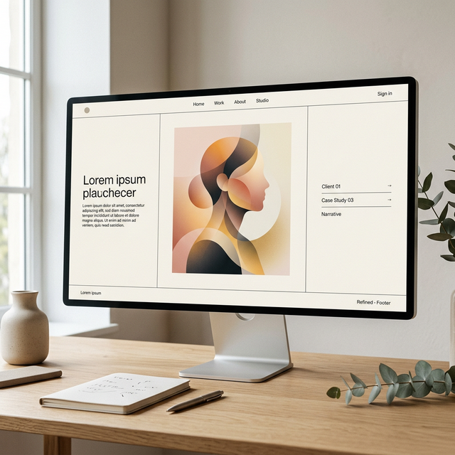 Abstract Portrait Silhouette