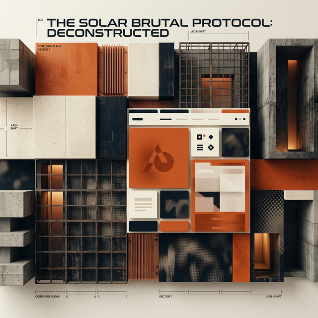 Solar Brutal Abstract Art