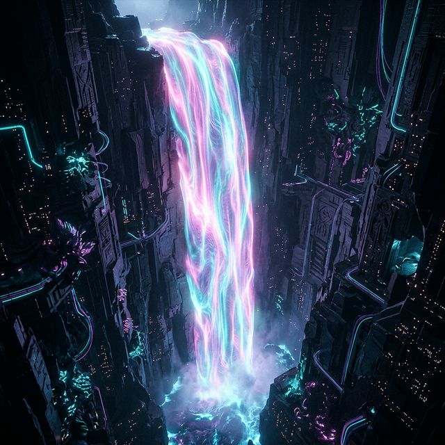 Plasma Silk Waterfall
